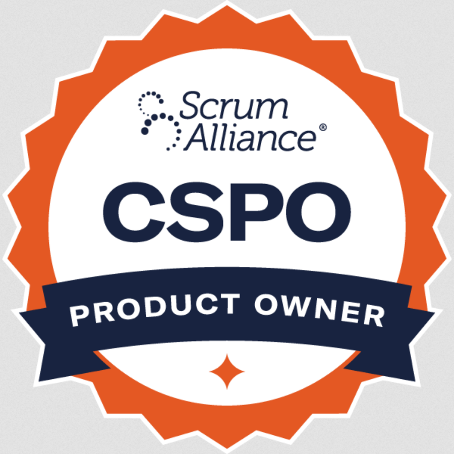 Certified Scrum Product Owner certificate preview
