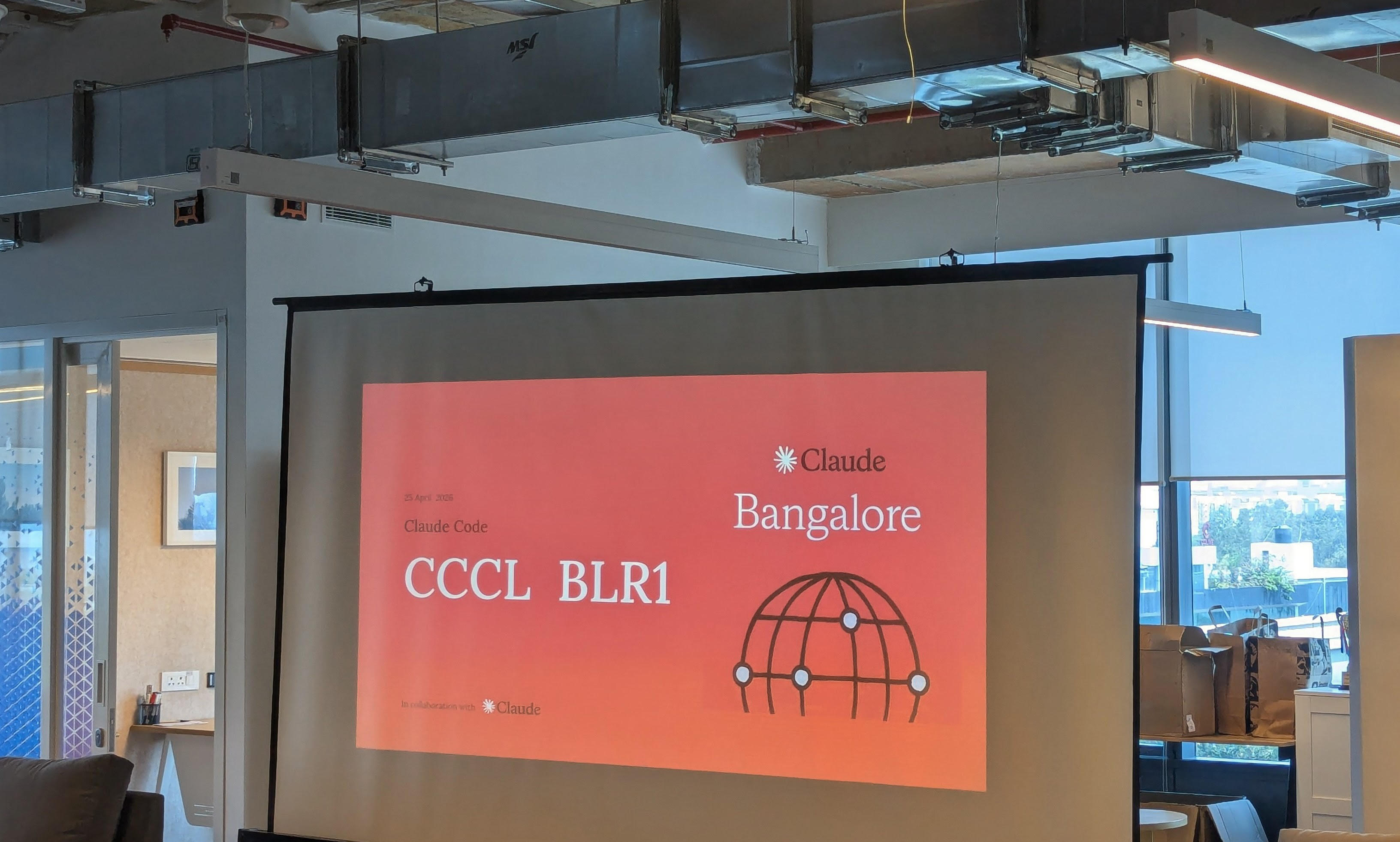 Naveen presenting at Bangalore CCCL BLR1